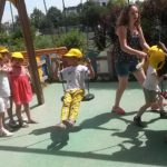 Journée activités sportives et détente avec les enfants de moyenne section